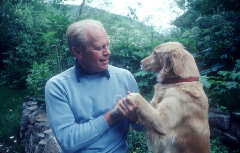 President Gerald Ford Relaxes At Home